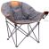 PADDED LUXURY FOLDING WINE CHAIR - ORANGE/GRAY