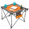 FOLDING WINE TABLE - ORANGE/GRAY