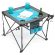 FOLDING WINE TABLE - TEAL/GRAY