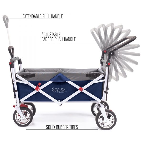 Details about   Push Pull Folding Wagon Silver Series Front Wheel & Bracket ReplacementEach 