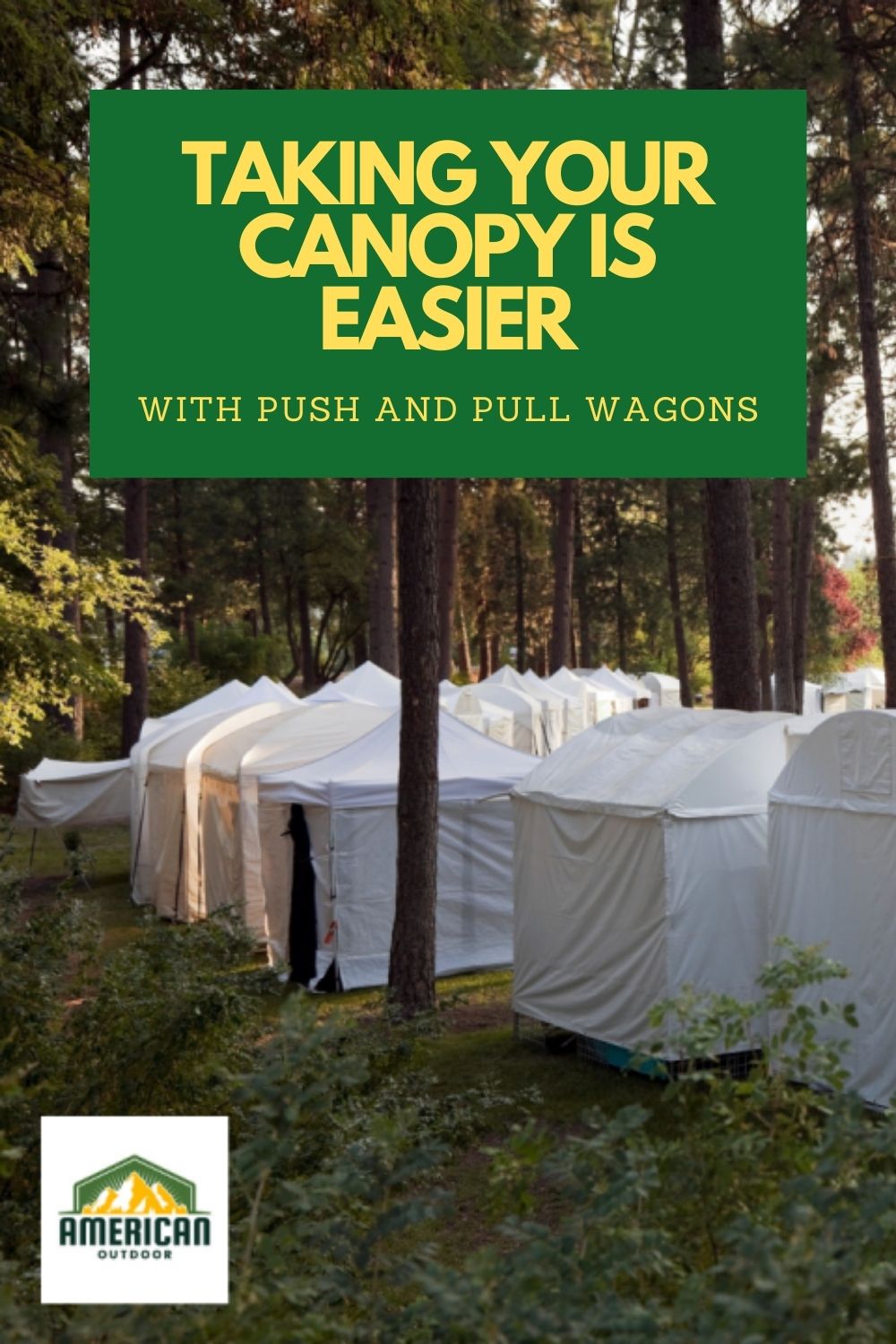 Take Your Canopy Wherever You Go With Push and Pull Wagons