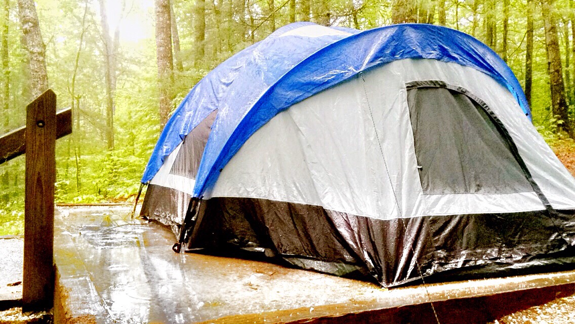 Enjoy camping in the rain with these tips while using push and pull wagons