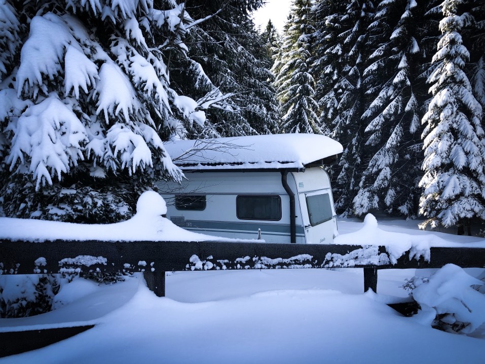 Camping in the snow with your Push and Pull Wagons